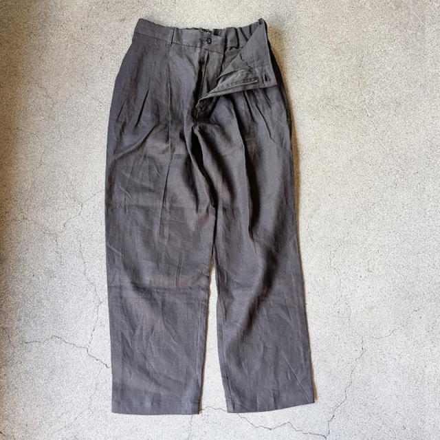 still by hand 通販,still by hand 東京取り扱い店舗,スティルバイハンド,PT02262,inen 2tuck Tapered Pants