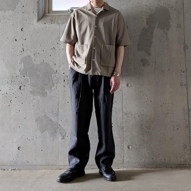 still by hand 通販,still by hand 東京取り扱い店舗,スティルバイハンド,PT02262,inen 2tuck Tapered Pants