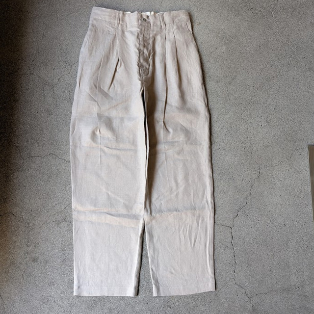 still by hand 通販,still by hand 東京取り扱い店舗,スティルバイハンド,PT02262,inen 2tuck Tapered Pants