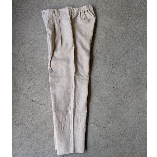 still by hand 通販,still by hand 東京取り扱い店舗,スティルバイハンド,PT02262,inen 2tuck Tapered Pants