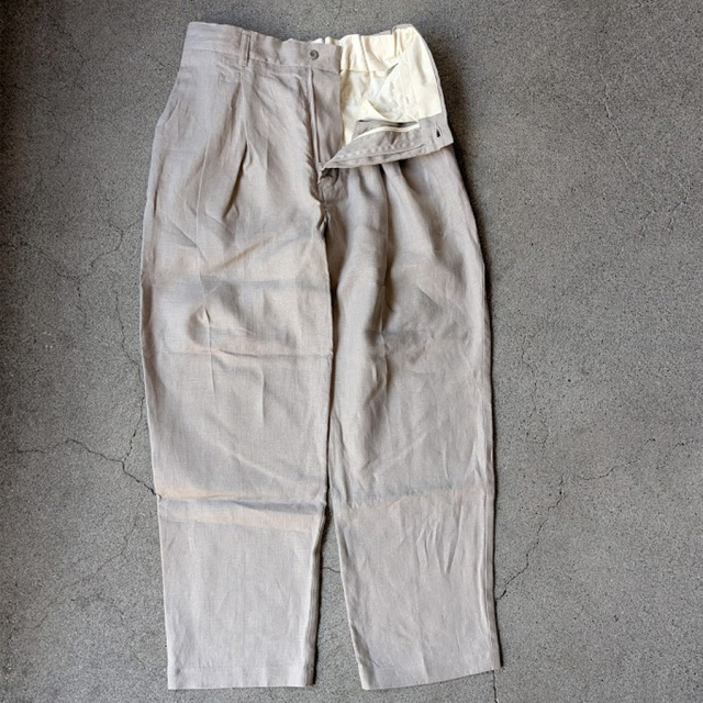 still by hand 通販,still by hand 東京取り扱い店舗,スティルバイハンド,PT02262,inen 2tuck Tapered Pants