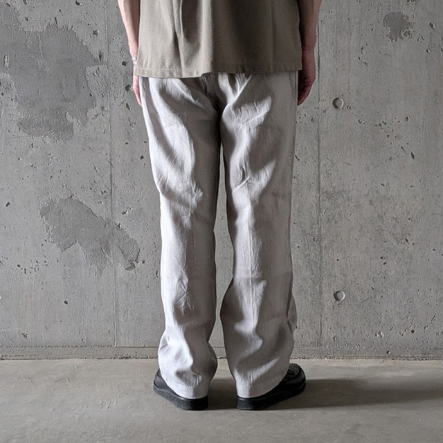 still by hand 通販,still by hand 東京取り扱い店舗,スティルバイハンド,PT02262,inen 2tuck Tapered Pants