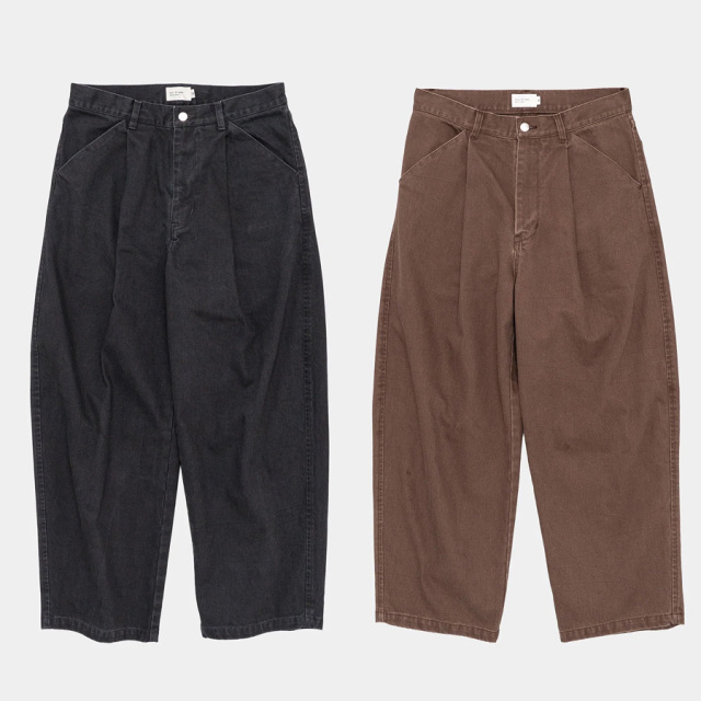 超逸品　オールドバティック　240✖️107 STILL BY HAND [ PT03254 ] 12oz Color Denim Pants (BROWN)(INK BLACK)