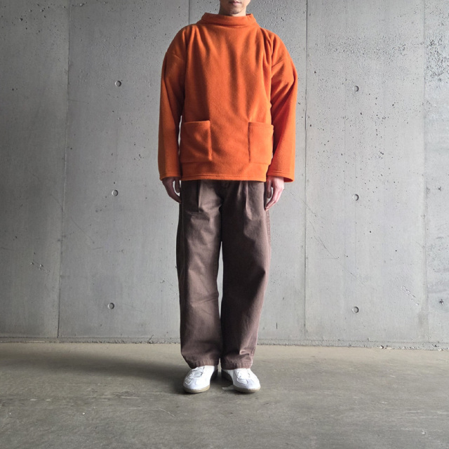 STILL BY HAND [ PT03254 ] 12oz Color Denim Pants (BROWN)(INK BLACK)