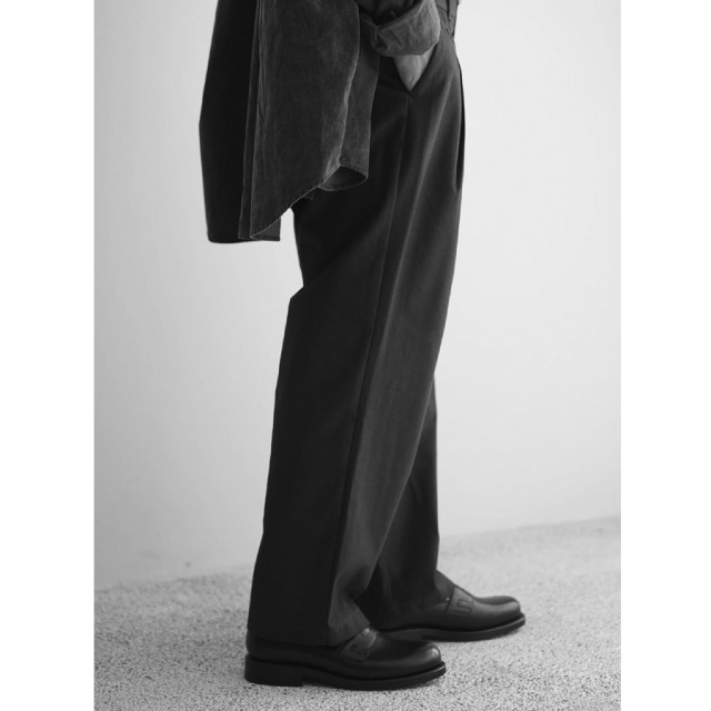 still by hand 通販,still by hand 東京取り扱い店舗,スティルバイハンド, Deep tuck pressed pants,PT06253