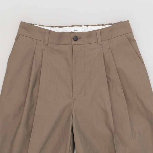 still by hand 通販,still by hand 東京取り扱い店舗,スティルバイハンド, Deep tuck pressed pants,PT06253