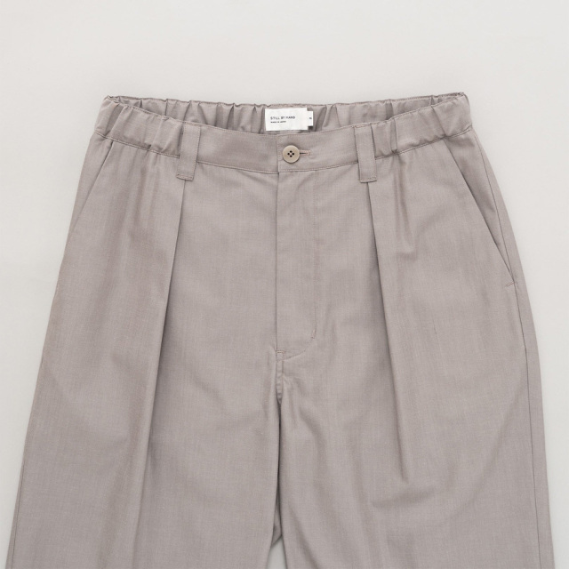 still by hand 通販,still by hand 東京取り扱い店舗,Cupro mixed straight pants, PT08251,スティルバイハンド 東