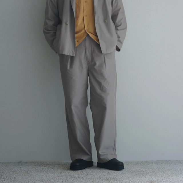 still by hand 通販,still by hand 東京取り扱い店舗,Cupro mixed straight pants, PT08251,スティルバイハンド 東