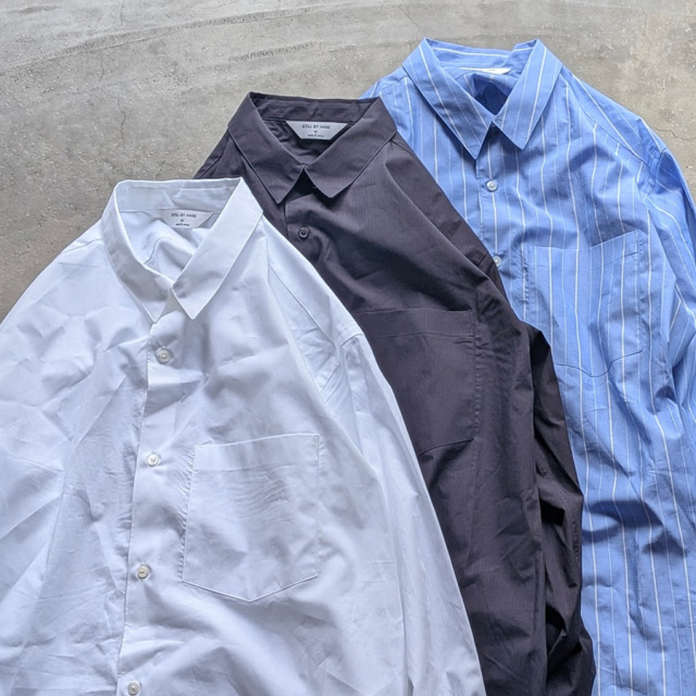 still by hand 通販,still by hand 東京取り扱い店舗,スティルバイハンド,SH00221,Regular Collar Shirt