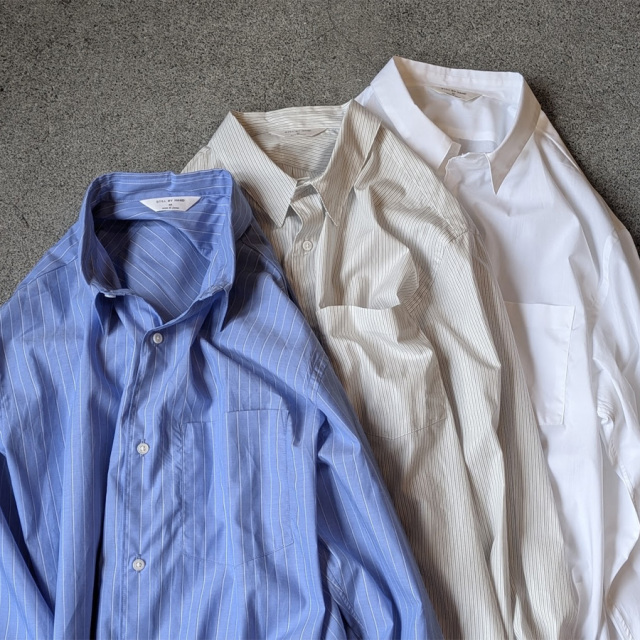 still by hand 通販,still by hand 東京取り扱い店舗,スティルバイハンド,SH00221,Regular Collar Shirt