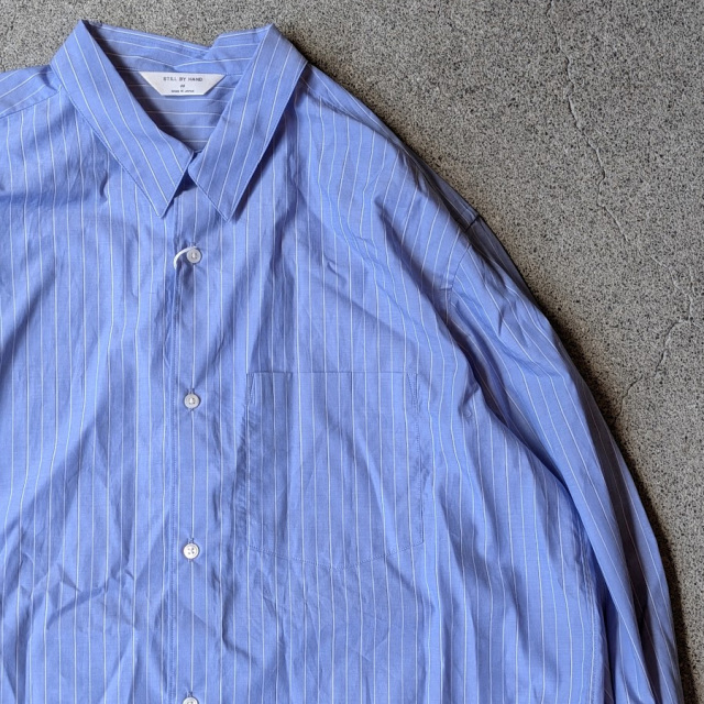 still by hand 通販,still by hand 東京取り扱い店舗,スティルバイハンド,SH00221,Regular Collar Shirt
