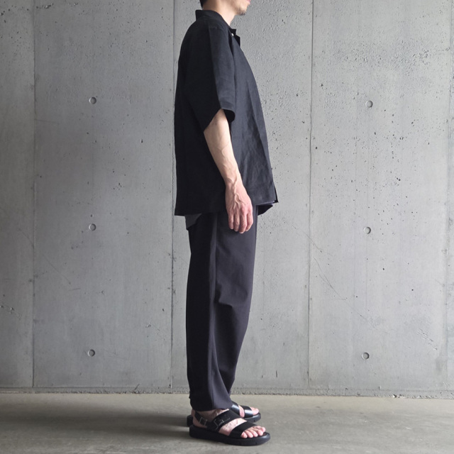 still by hand 通販,still by hand 東京取り扱い店舗,SH03252,French Linen Open Collar Shirts
