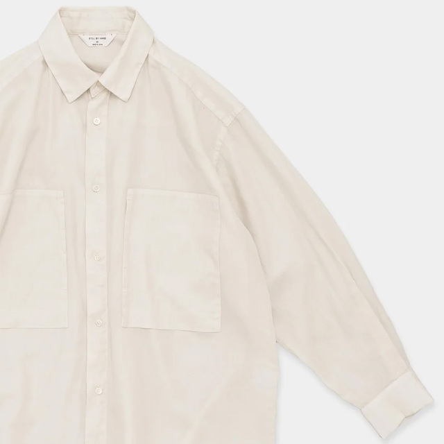 still by hand 通販,still by hand 東京取り扱い店舗,スティルバイハンド,SH05261,Garment-dye over shirt