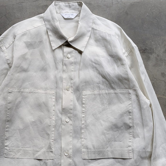 still by hand 通販,still by hand 東京取り扱い店舗,スティルバイハンド,SH05261,Garment-dye over shirt