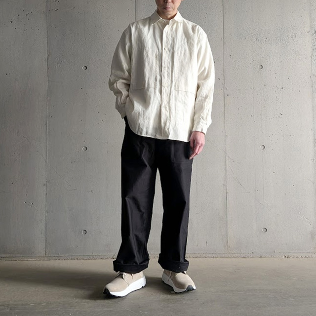 still by hand 通販,still by hand 東京取り扱い店舗,スティルバイハンド,SH05261,Garment-dye over shirt