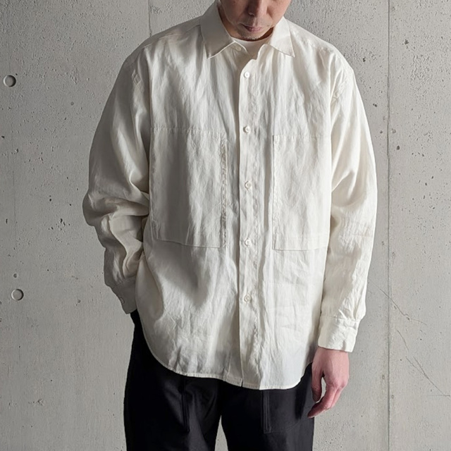 still by hand 通販,still by hand 東京取り扱い店舗,スティルバイハンド,SH05261,Garment-dye over shirt