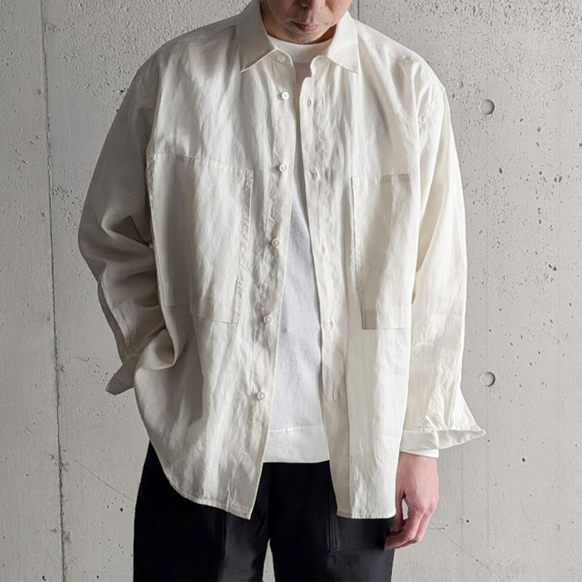 still by hand 通販,still by hand 東京取り扱い店舗,スティルバイハンド,SH05261,Garment-dye over shirt
