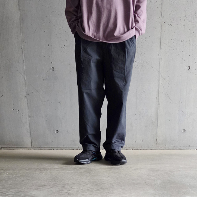 still by hand 通販,still by hand 東京取り扱い店舗,Garment-dye deep tuck pants,PT02253