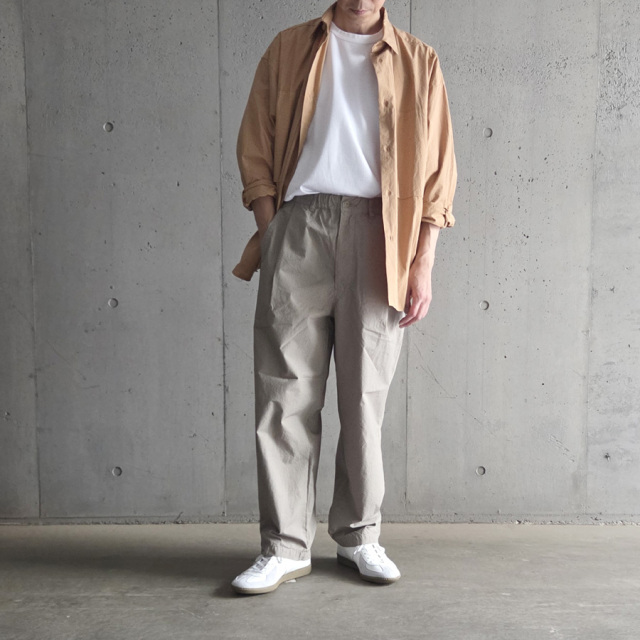 still by hand 通販,still by hand 東京取り扱い店舗,Garment-dye deep tuck pants,PT02253
