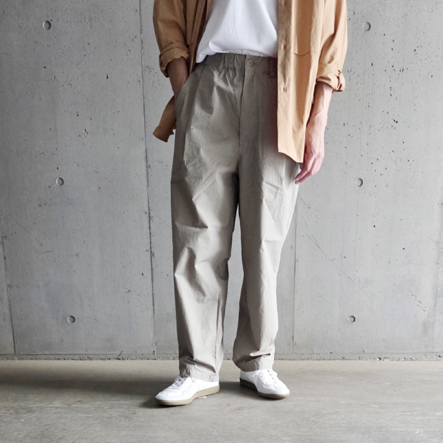 still by hand 通販,still by hand 東京取り扱い店舗,Garment-dye deep tuck pants,PT02253