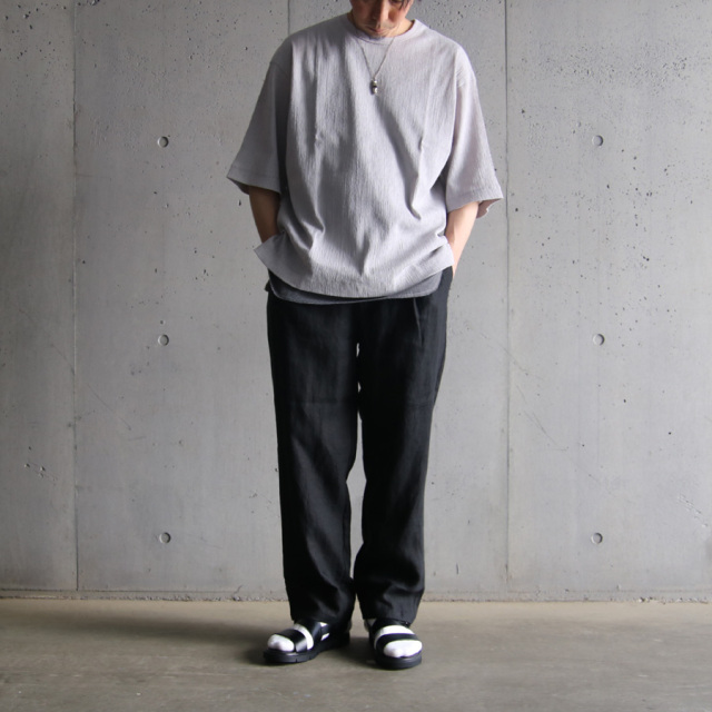 still by hand,スティルバイハンド,PT06232,リネン 細身テーパードパンツ