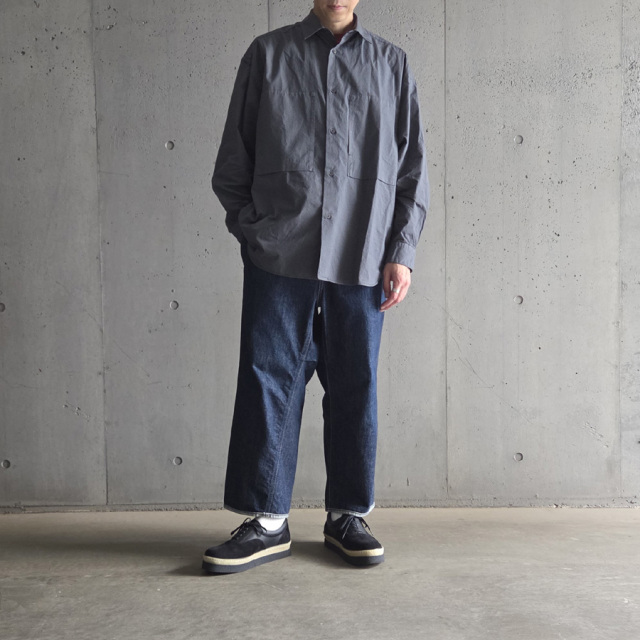 still by hand 通販,still by hand 東京取り扱い店舗,Garment-dye over shirt,SH01253