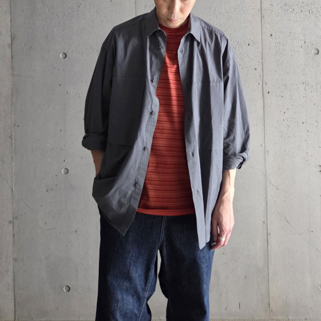 still by hand 通販,still by hand 東京取り扱い店舗,Garment-dye over shirt,SH01253