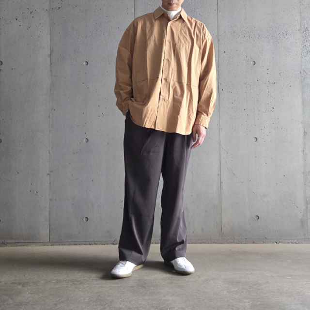 still by hand 通販,still by hand 東京取り扱い店舗,Garment-dye over shirt,SH01253