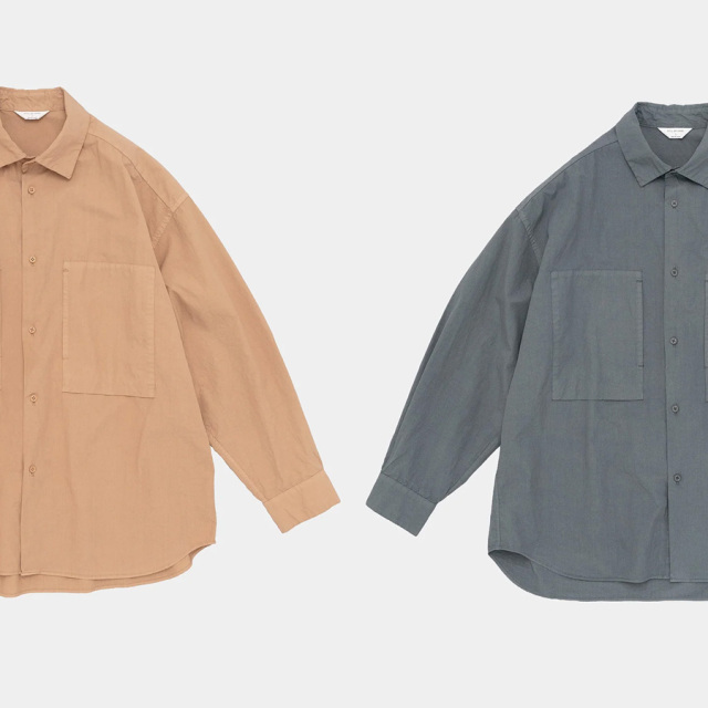 still by hand 通販,still by hand 東京取り扱い店舗,Garment-dye over shirt,SH01253