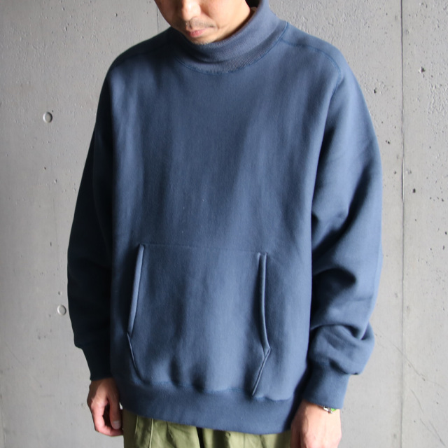 still by hand,スティルバイハンド,CS03223,ハイネックスウェットプルオーバー,HIGH NECK SADDLE RAGLAN SLEEVE PULLOVER