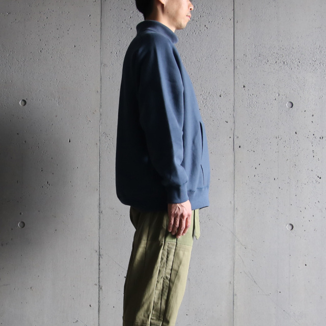 still by hand,スティルバイハンド,CS03223,ハイネックスウェットプルオーバー,HIGH NECK SADDLE RAGLAN SLEEVE PULLOVER