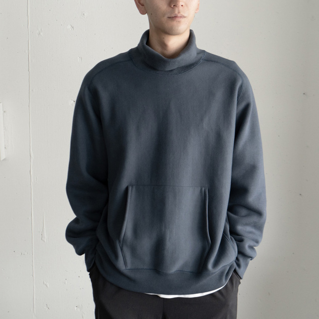 still by hand,スティルバイハンド,CS03223,ハイネックスウェットプルオーバー,HIGH NECK SADDLE RAGLAN SLEEVE PULLOVER