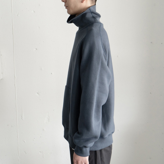 still by hand,スティルバイハンド,CS03223,ハイネックスウェットプルオーバー,HIGH NECK SADDLE RAGLAN SLEEVE PULLOVER