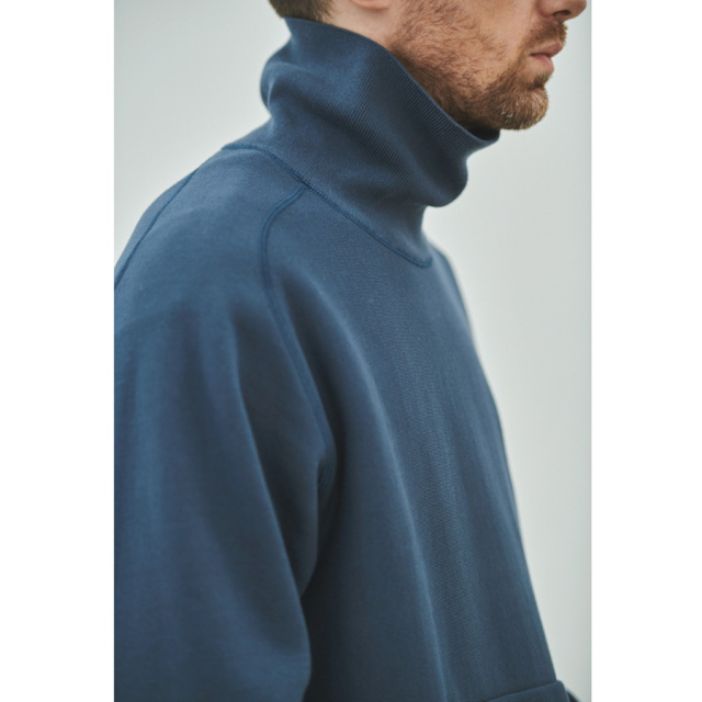 still by hand,スティルバイハンド,CS03223,ハイネックスウェットプルオーバー,HIGH NECK SADDLE RAGLAN SLEEVE PULLOVER