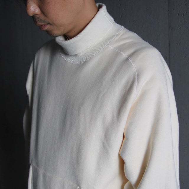 still by hand,スティルバイハンド,CS03223,ハイネックスウェットプルオーバー,HIGH NECK SADDLE RAGLAN SLEEVE PULLOVER