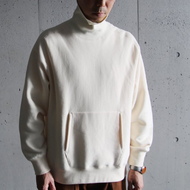 still by hand,スティルバイハンド,CS03223,ハイネックスウェットプルオーバー,HIGH NECK SADDLE RAGLAN SLEEVE PULLOVER