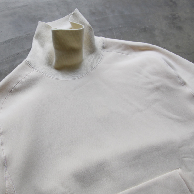 still by hand,スティルバイハンド,CS03223,ハイネックスウェットプルオーバー,HIGH NECK SADDLE RAGLAN SLEEVE PULLOVER