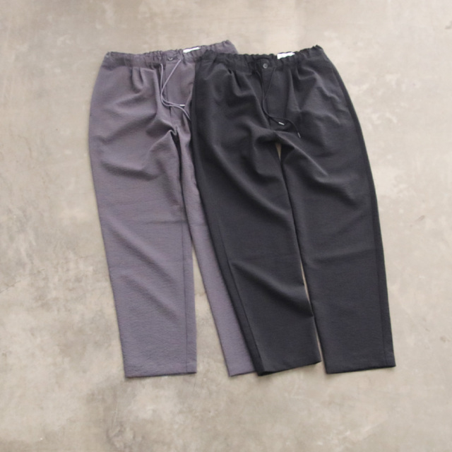 still by hand,スティルバイハンド,PT07232,ポリエステ シアサッカー テーパードパンツ