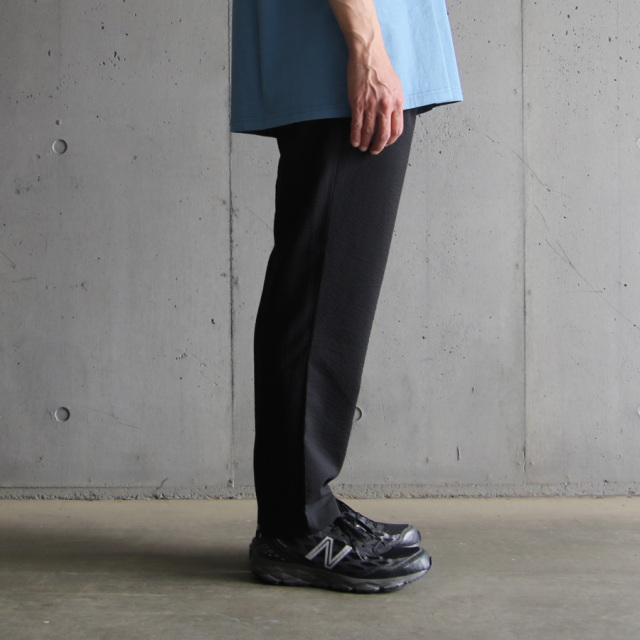 still by hand,スティルバイハンド,PT07232,ポリエステ シアサッカー テーパードパンツ