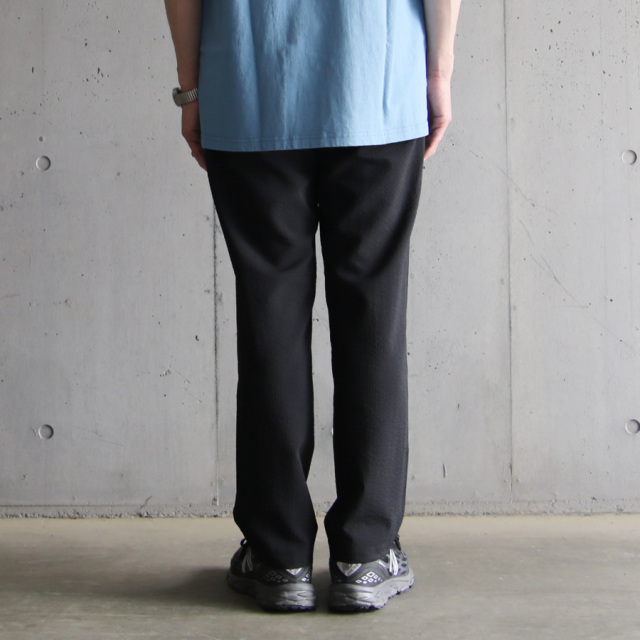 still by hand,スティルバイハンド,PT07232,ポリエステ シアサッカー テーパードパンツ