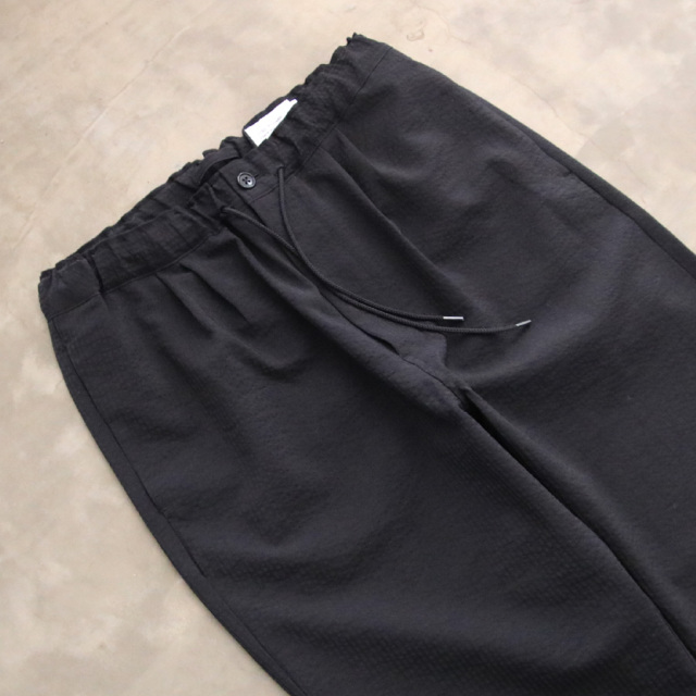 still by hand,スティルバイハンド,PT07232,ポリエステ シアサッカー テーパードパンツ