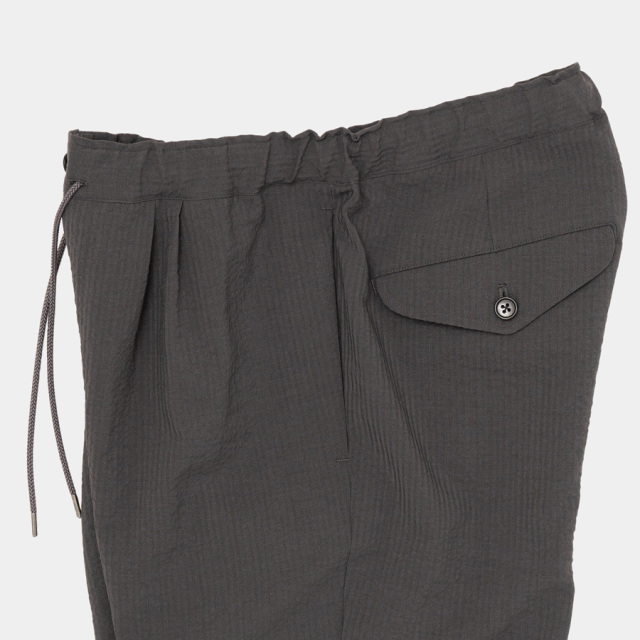 still by hand,スティルバイハンド,PT07232,ポリエステ シアサッカー テーパードパンツ