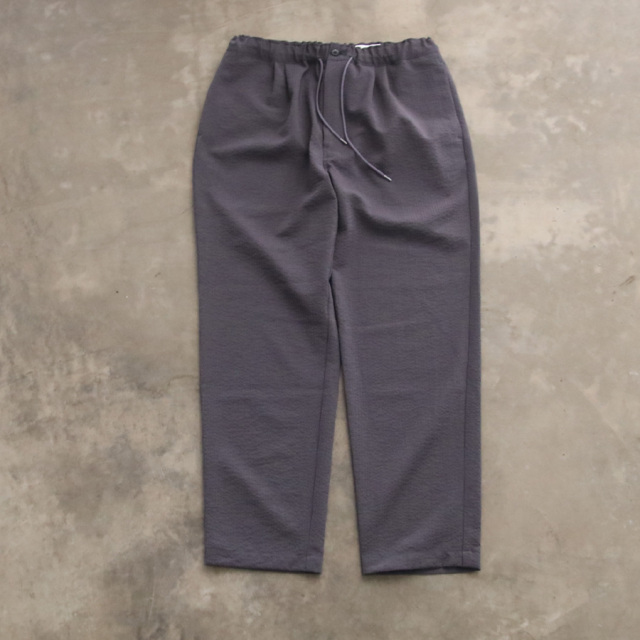 still by hand,スティルバイハンド,PT07232,ポリエステ シアサッカー テーパードパンツ