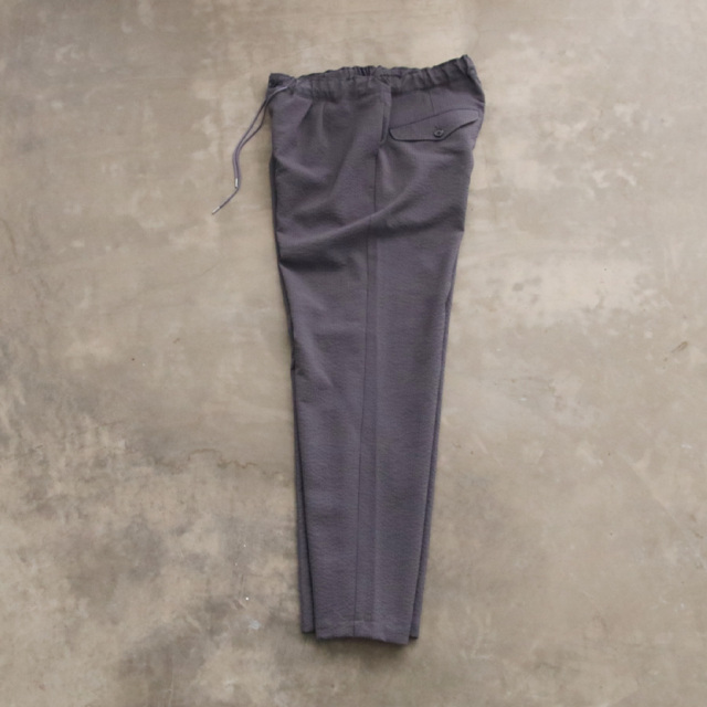 still by hand,スティルバイハンド,PT07232,ポリエステ シアサッカー テーパードパンツ