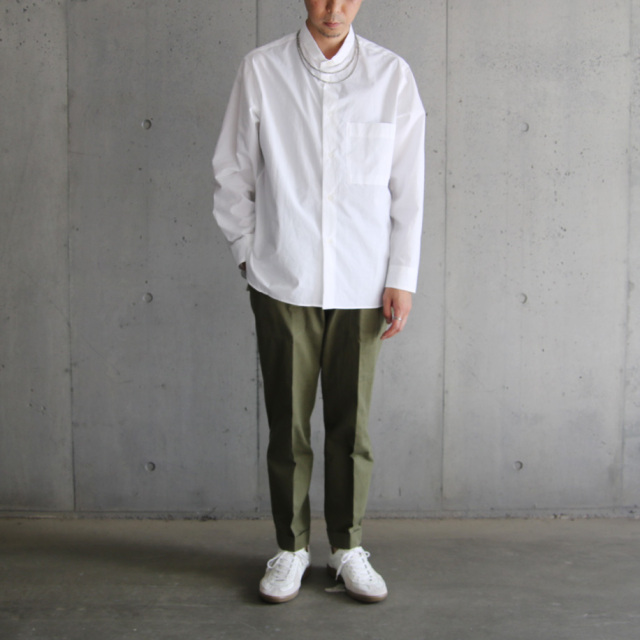 STILL BY HAND Narrow collar shirts[DM44-SH01241]｜URBAN