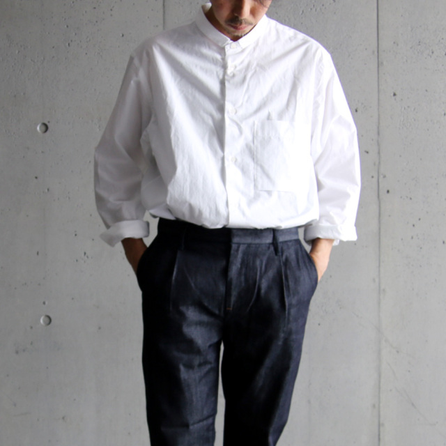 STILL BY HAND Narrow collar shirts[DM44-SH01241]｜URBAN