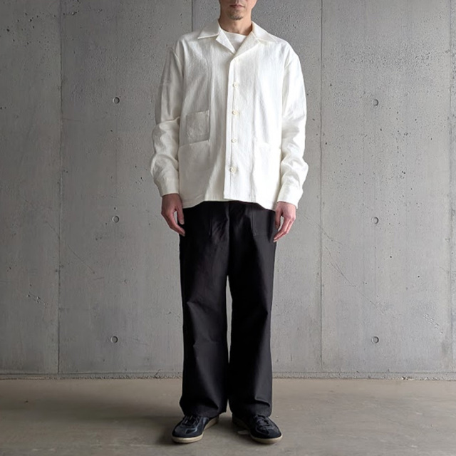 SEEALL シーオール　セットアップ　ジャケット　パンツ　サイズ46 SEEALL (シーオール) [ CHEF JACKET ] シェフ ジャケット (STRIPE)