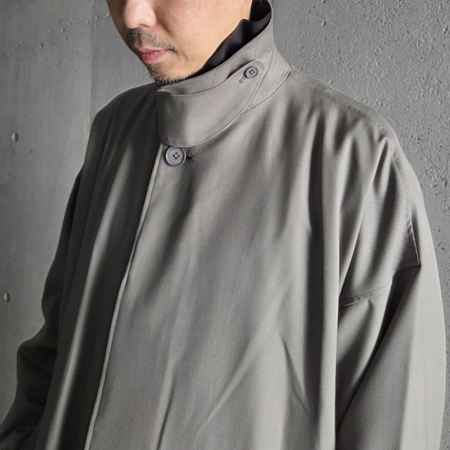 新品 SEEALL 25AW BALCOLLAR COAT 撥水ウール 4 SEEALL (シーオール) SAU53-CT181-YM002 [ BALCOLLAR COAT ] ナノ撥水