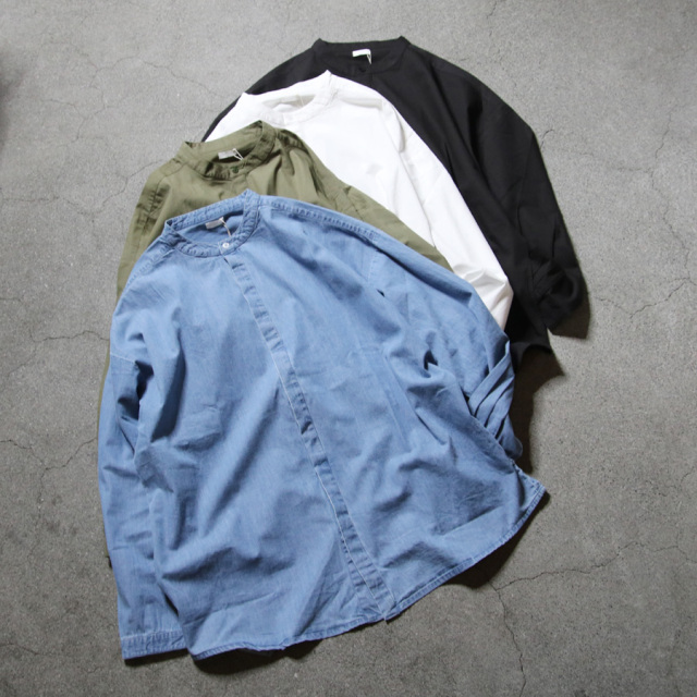 seeall,シーオール,extraover band collar shirts,sau53 sh382,seeal 東京取り扱い店舗,seeal 通販