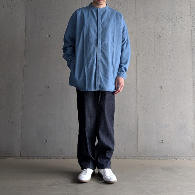 SEEALL (シーオール) [ EXTRA OVER BAND COLLAR SHIRTS ] エクストラ